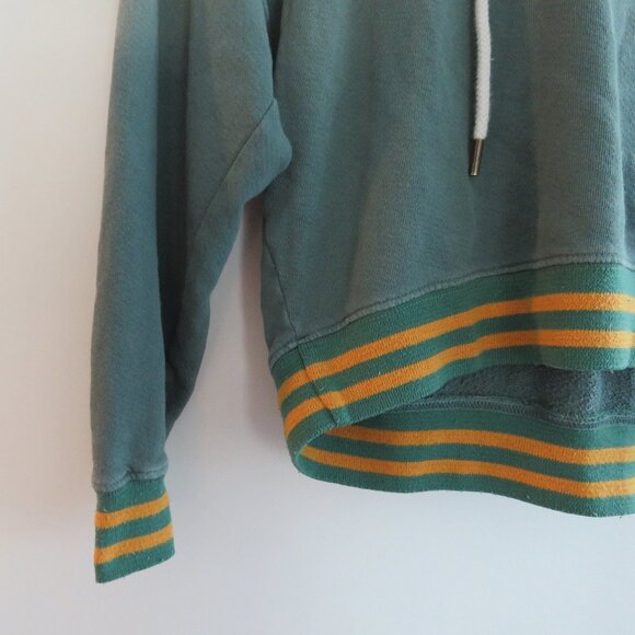 THE GREAT. The Teammate Sweatshirt with Hawk Graphic Double Washed Moss Sz 0 XS - Picture 7 of 16